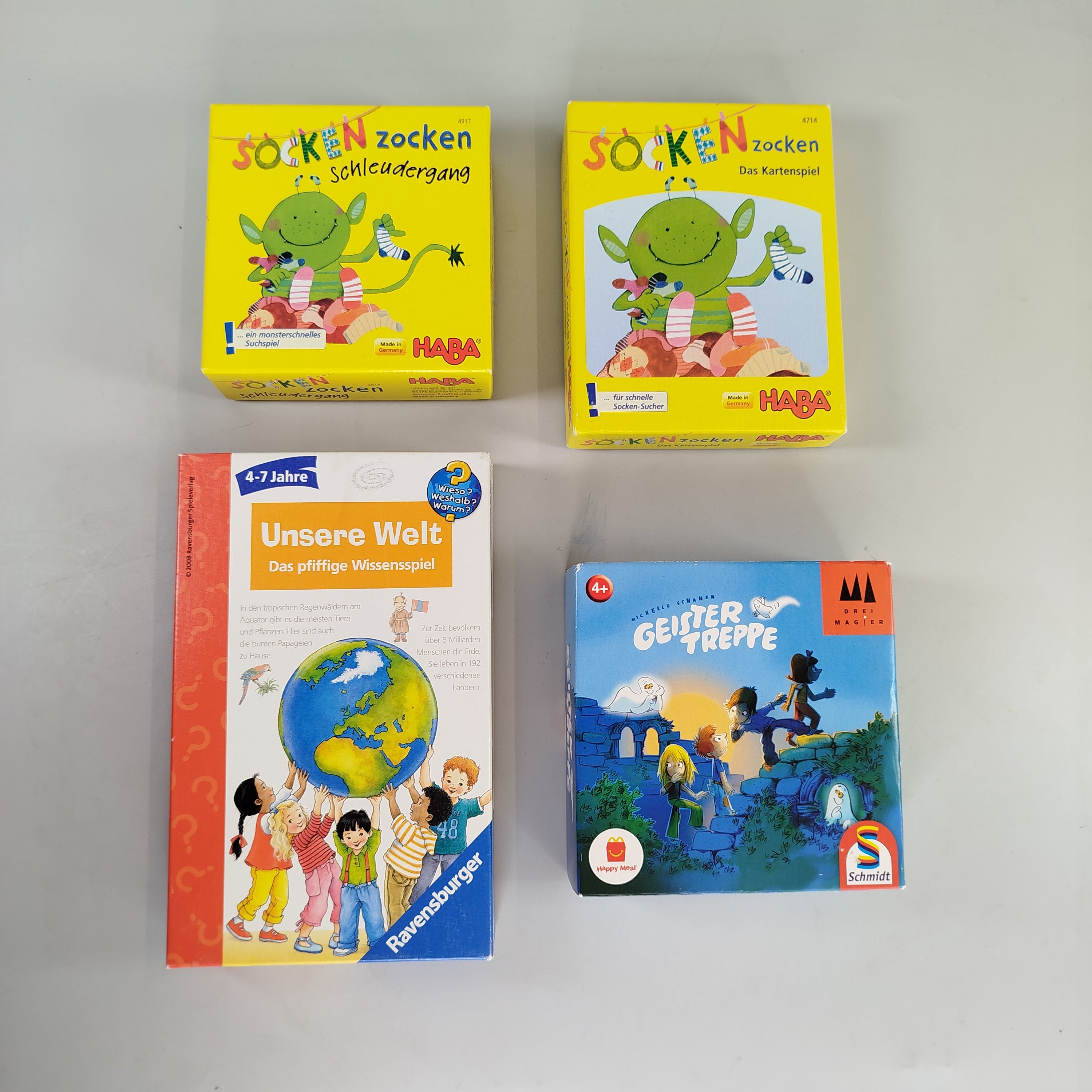Socks'n'Zocken & Geistertreppe Brettspiel-Bundle – wie neu